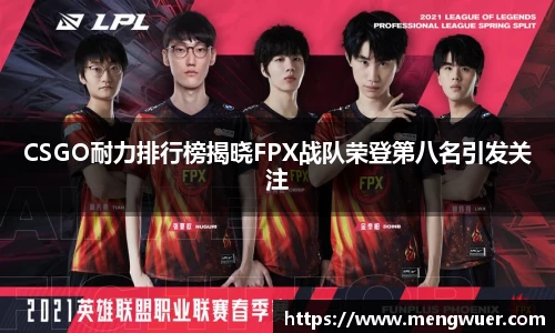 CSGO耐力排行榜揭晓FPX战队荣登第八名引发关注